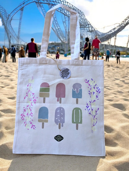 UV-Reactive "Melting Warning" Tote Bag VirtudSee